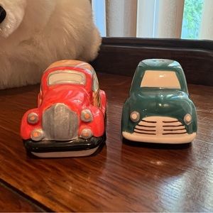 Woody Car & Volkswagen Salt & Pepper Shakers Ceramic